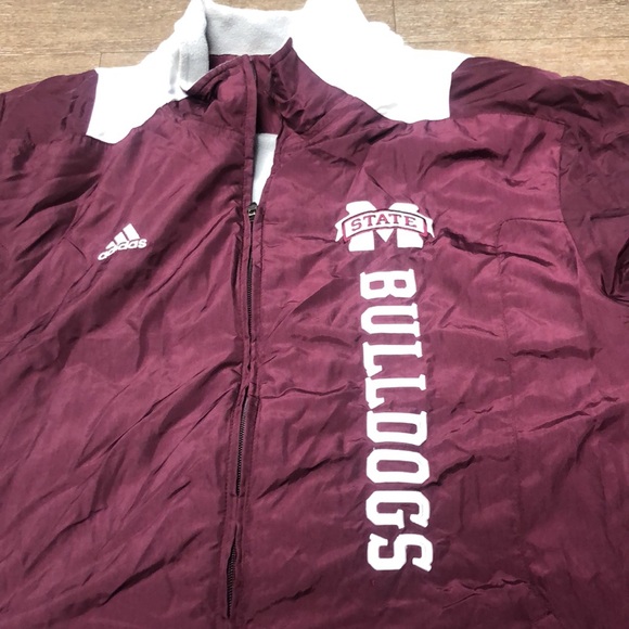 ⬇️⭐️ adidas Mississippi State University Collegiate Men’s Windbreaker Jacket - Picture 5 of 13